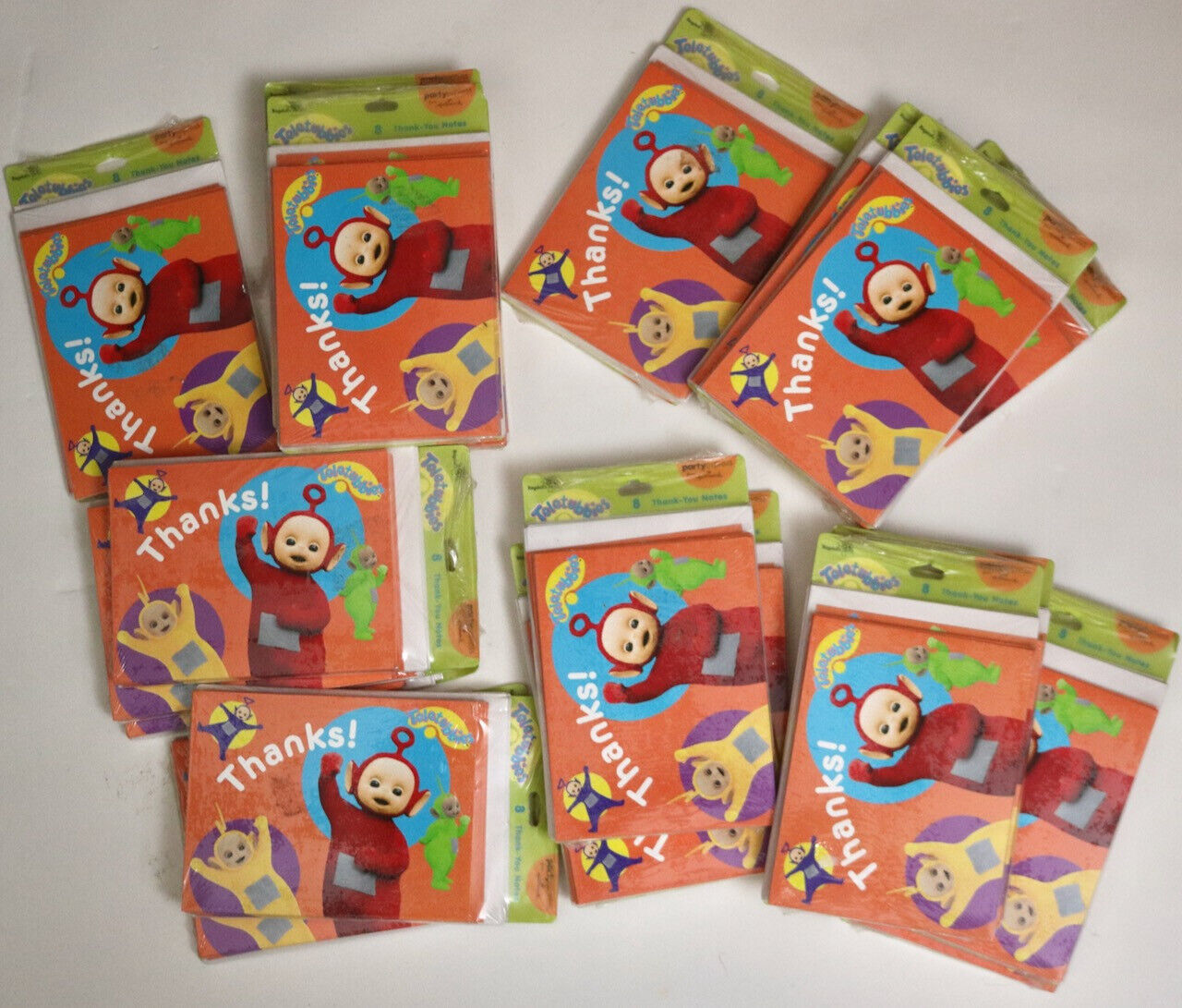 Teletubbies Thank You notes DEALER LOT of 22 packs of 8  2005 Hallmark