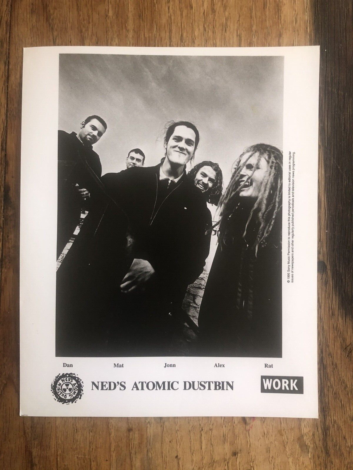 Ned\'s Atomic Dustbin English rock band 8X10 Vintage 1995 Press Photo #2