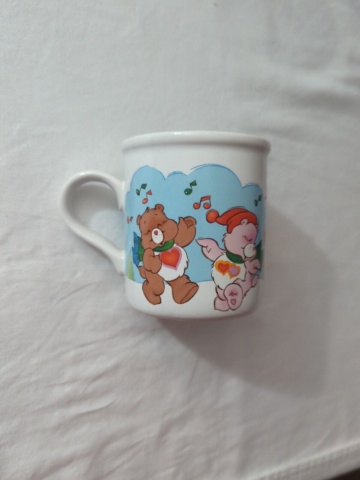 Vintage 1980’s Care Bears Coffee Mug Wish Bear & Tenderheart Bear