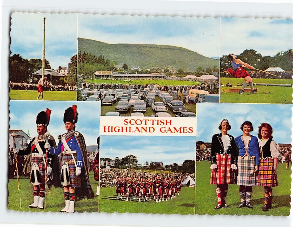 Postcard Scottish Highland Games, Scotland