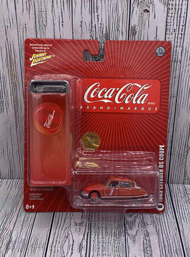 Johnny Lightning Coca-Cola 1963 Citroen DS Coupe Diecast #8 New Sealed 1/64