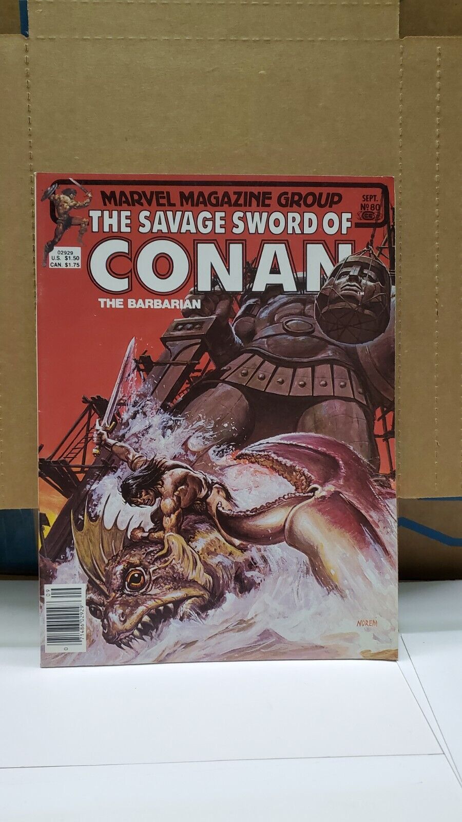 Savage Sword Of Conan #80, magazine, 1982; Robert E Howard; Mint-