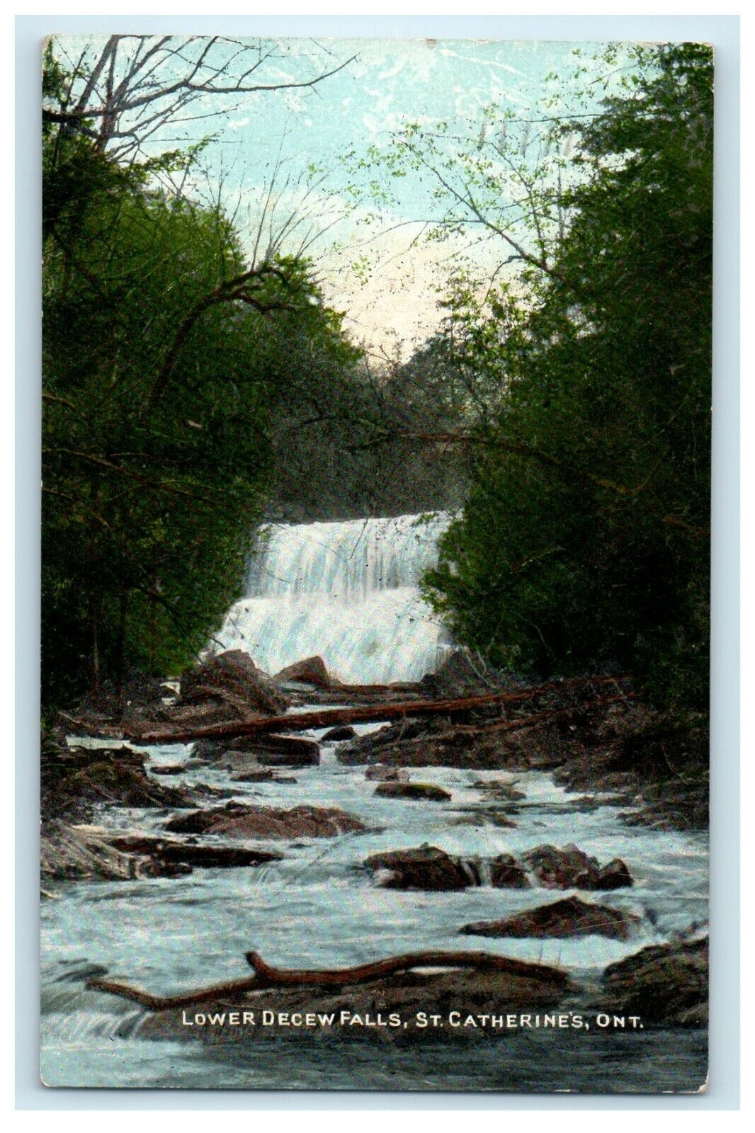 1910 Lower Decew Falls St. Catherine's Ontario Canada Posted Antique Postcard