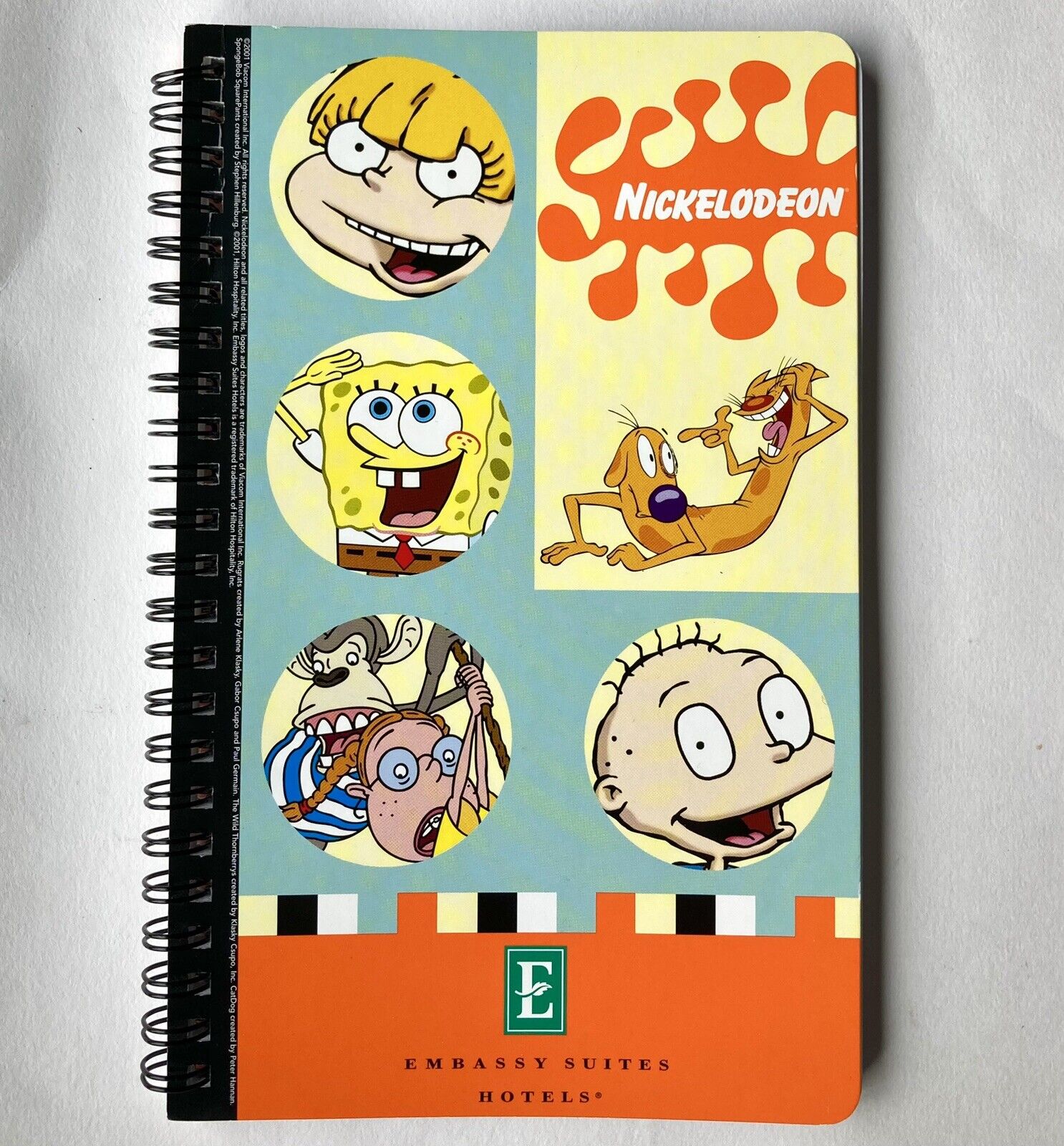 Rare 2001 Nickelodeon Embassy Suites Note Book Viacom Great Condition FS