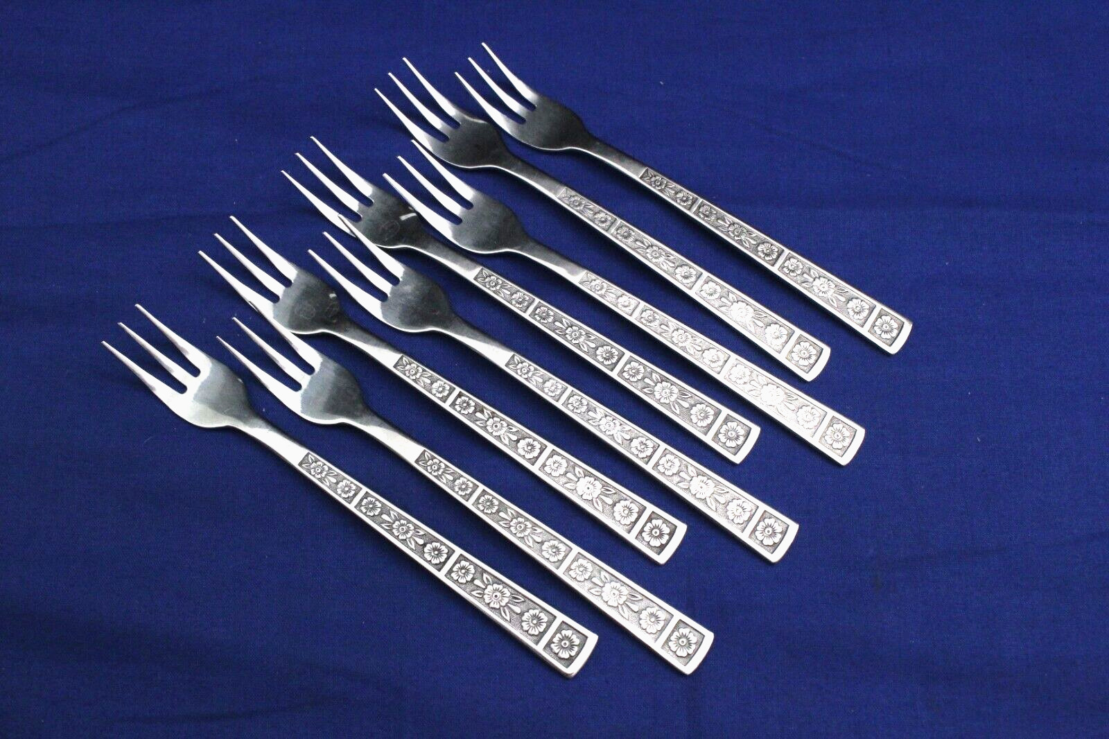 8- Imperial Intl MCM  SERTA Stainless Seafood Cocktail Forks  Flatware