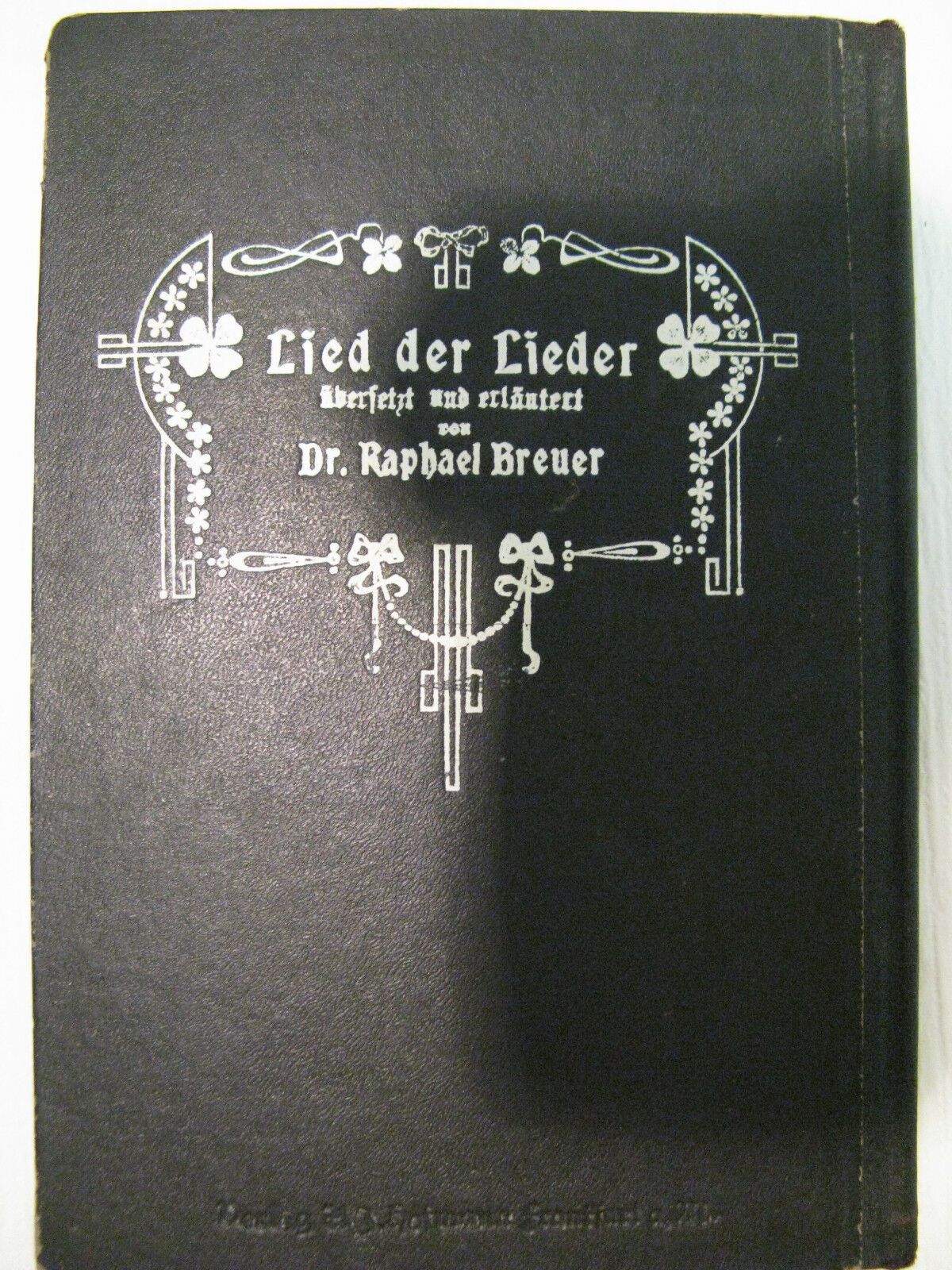 Lied Der Lieder Song Of Songs Of Bible Dr. Raphael Breuer 1923 Frankfurt Am Main