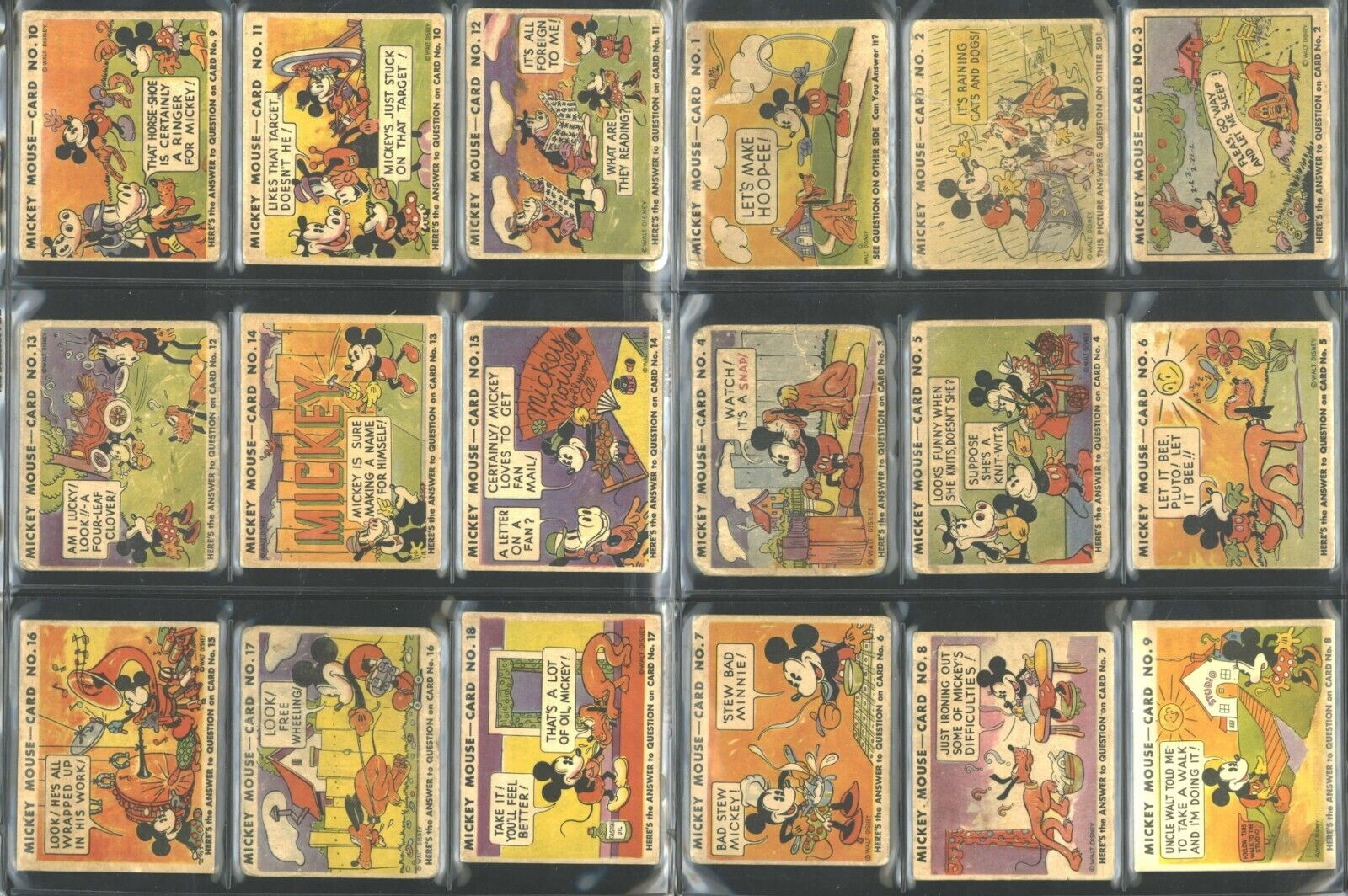 1935 R89 Mickey Mouse Complete Set (96) Avg Vg Low to Mid Grade