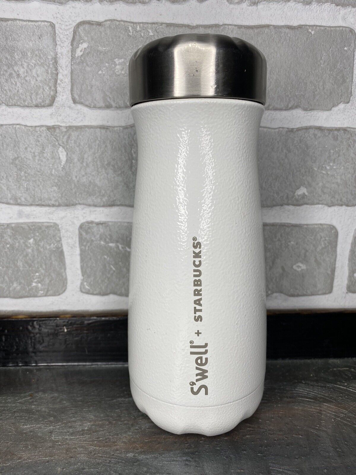 Starbucks Swell Traveler Insulated Stainless Steel Thermos 16 Oz White S’well