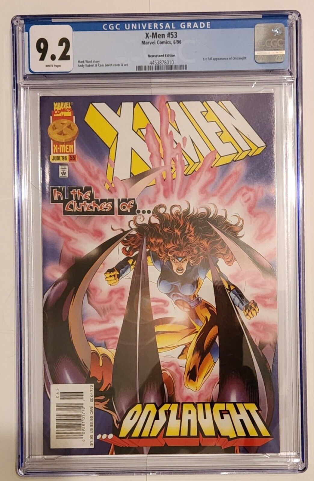 X-MEN # 53 MARVEL COMICS 6/96 CGC UNIVERSAL GRADE 9