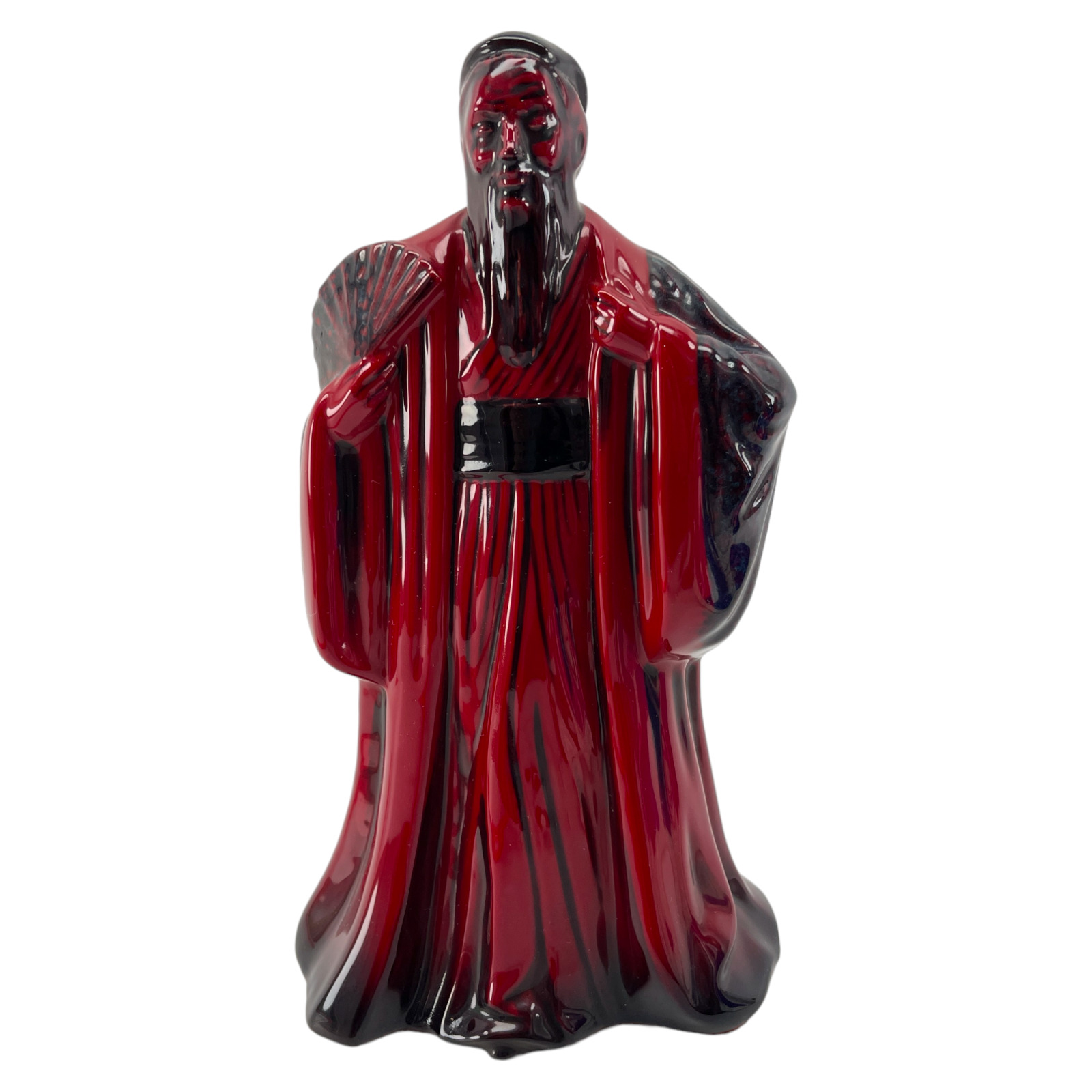 RARE Royal Doulton Flambe Confucius Figurine -  HN3314 - Good Condition
