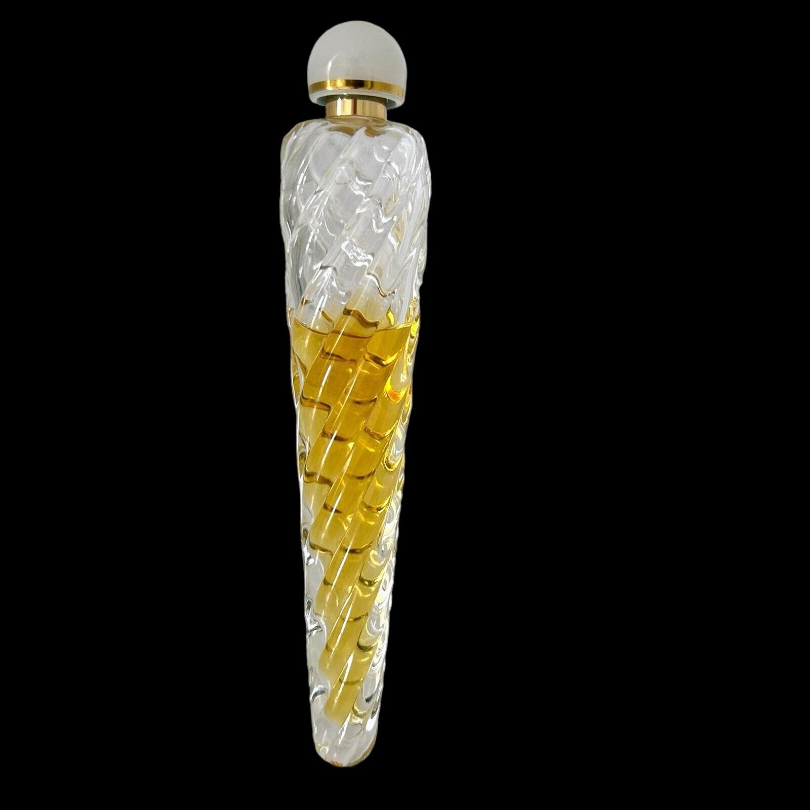 Vintage MISS DIOR Flacon Perfume 30 ml RARE Torsade Carotte Twisted Glass SEE