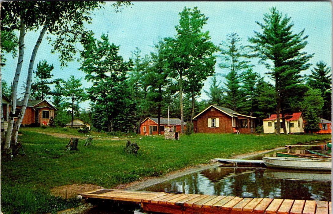 Woodruff, WI Wisconsin GANTNER\'S WIHEGA LODGE Roadside Motel~Little Spider Lake