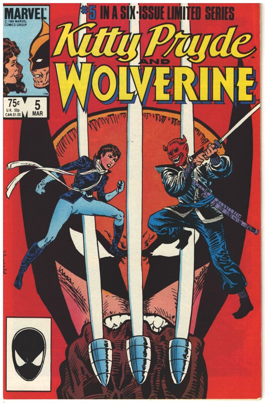Kitty Pryde and Wolverine #5 March 1985 / FINE