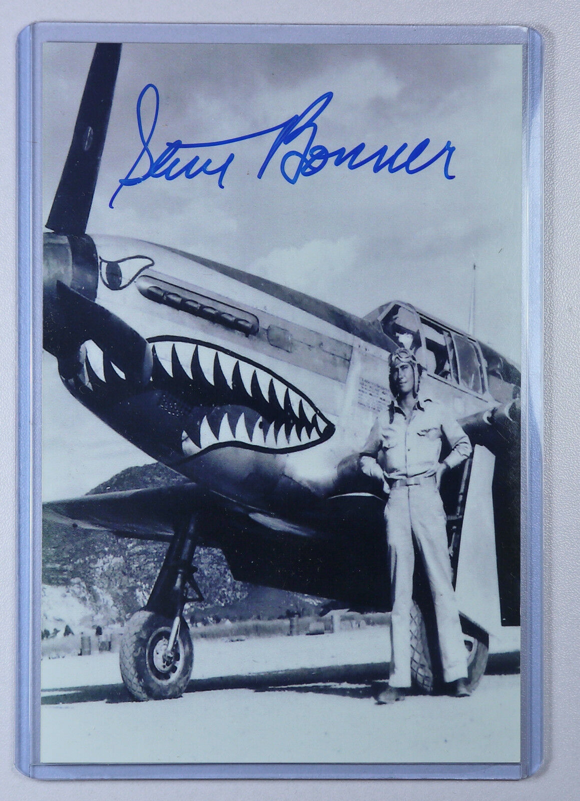 WWII Flying Tigers Ace Stephen Bonner Autographed 4x6 Picture  
