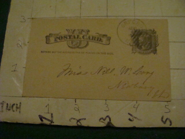 Vintage Original card: 1 cent post card, stamped ORFORD NH early as shown