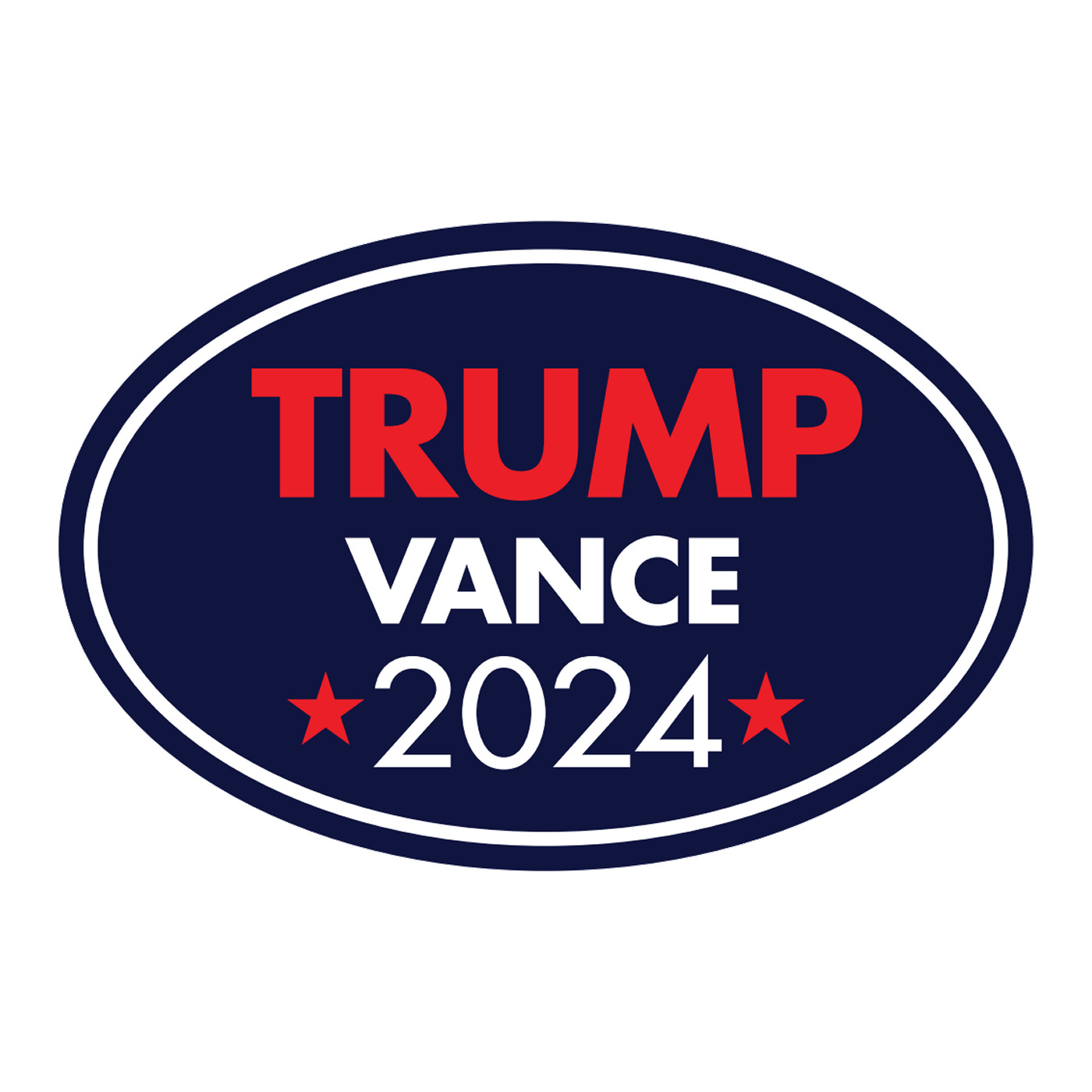 Donald Trump JD Vance 2024 Car Magnet, Republican GOP MAGA, 6\