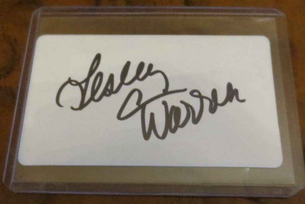 Leslie Ann Warren signed autographed card Clue Cinderella Mission Impossible