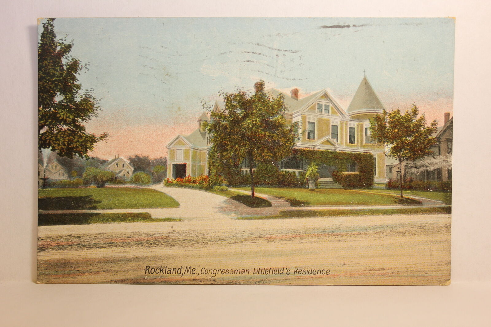 Postcard Congressman Littlefield\'s Residence Rockland ME N18