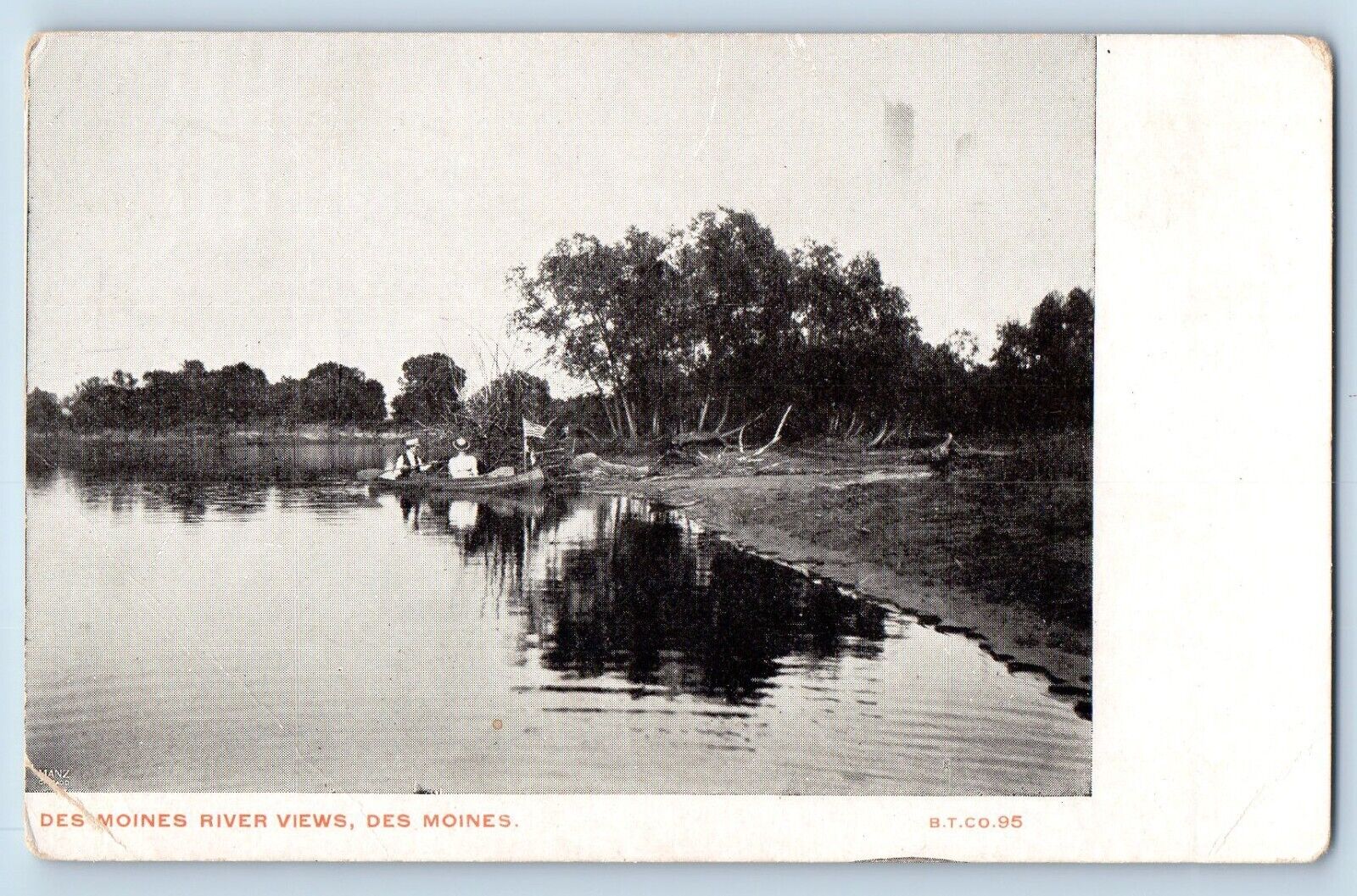 Des Moines Iowa IA Postcard Des Moines River Views Exterior 1905 Vintage Antique