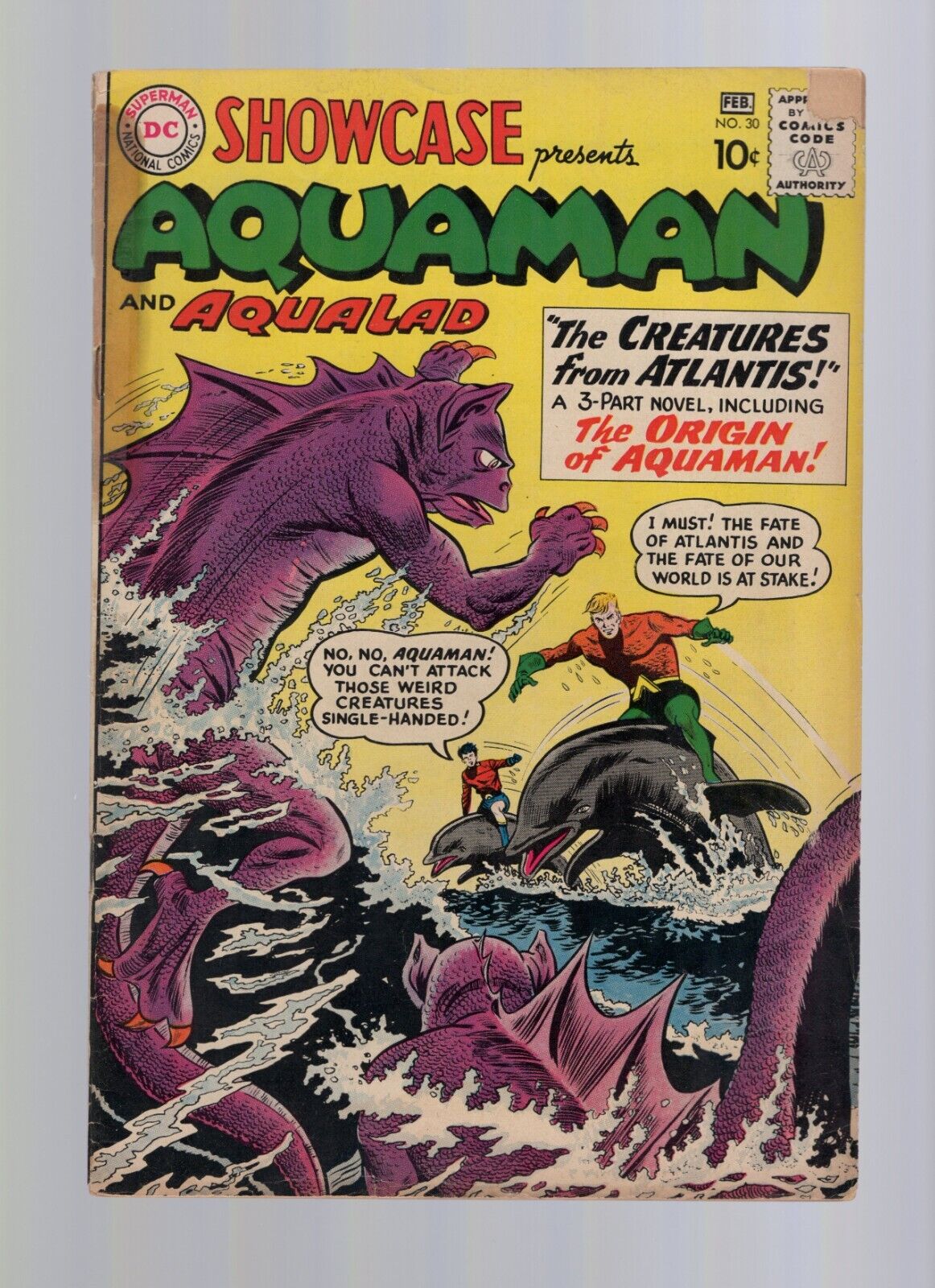 Showcase #30 - Origin of Aquaman - Aquaman Tryout Issue - Lower Grade Plus