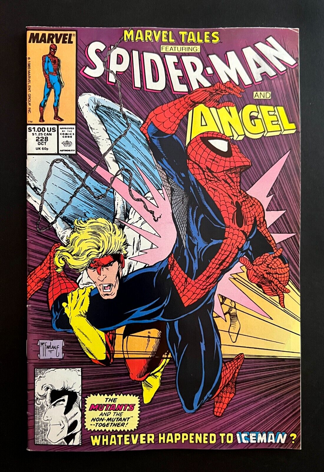 MARVEL TALES SPIDER-MAN #228 Todd McFarlane Cover PETER PORKER SPIDER-HAM 1989