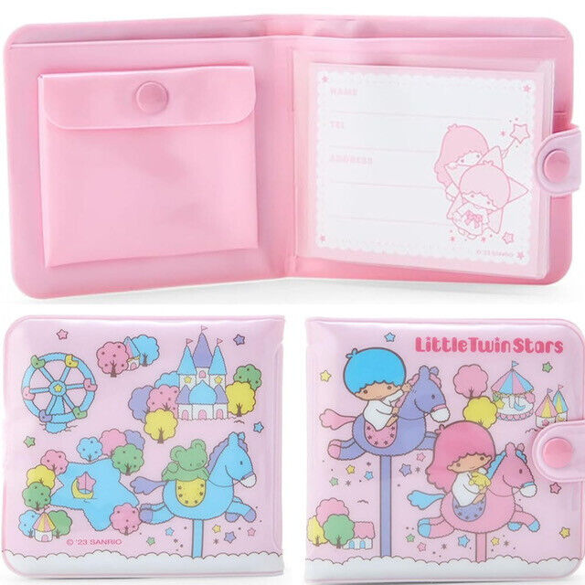 New JAPAN SANRIO Little Twin Stars Flat kun vinyl wallet Pink Purse Cute Unicorn