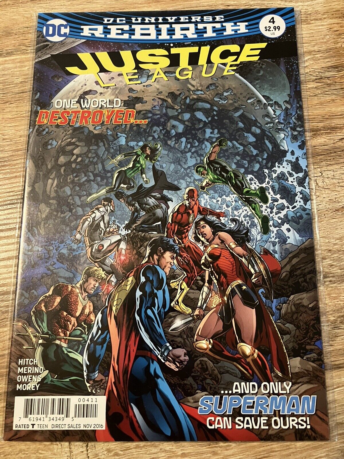 Justice League Rebirth #4 (2016) DC Comic-Batman- Wonder Woman Superman VF-NM