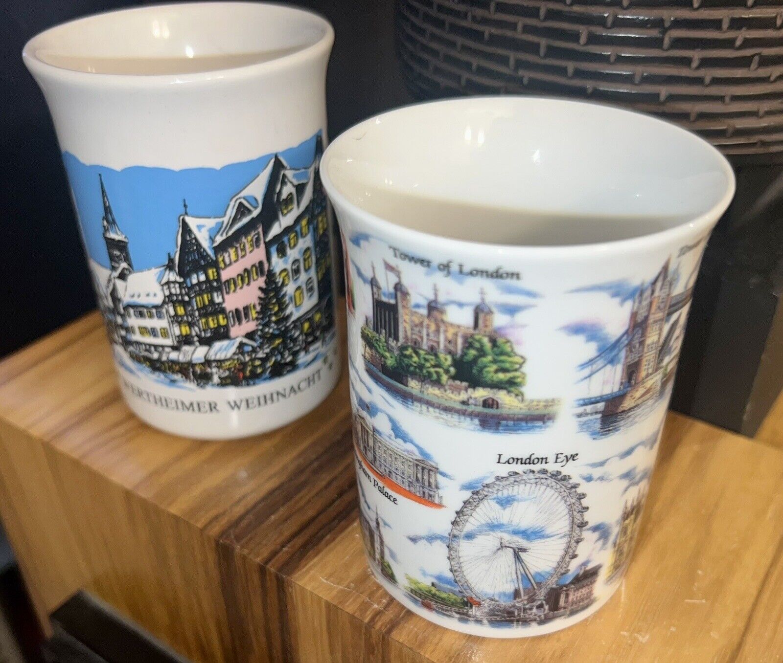 London Sights of Britain And Germany Coffee Cup Mugs 