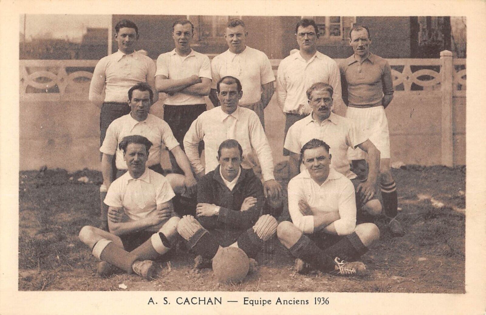 CPA 94 CACHAN / ANTIQUE 1936 TEAM / FOOTBALL / cpa rare