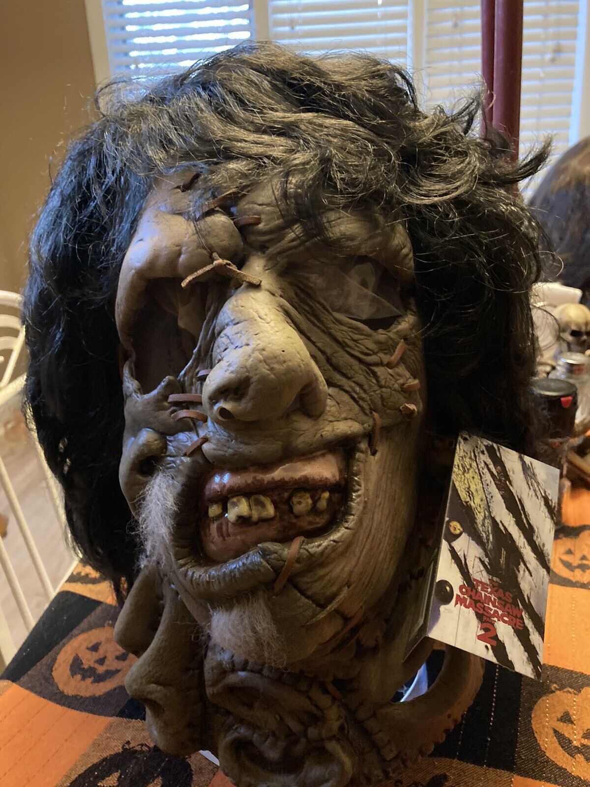 Trick Or Treat Studios Texas Chainsaw Massacre 2 Leather face Mask With Tag