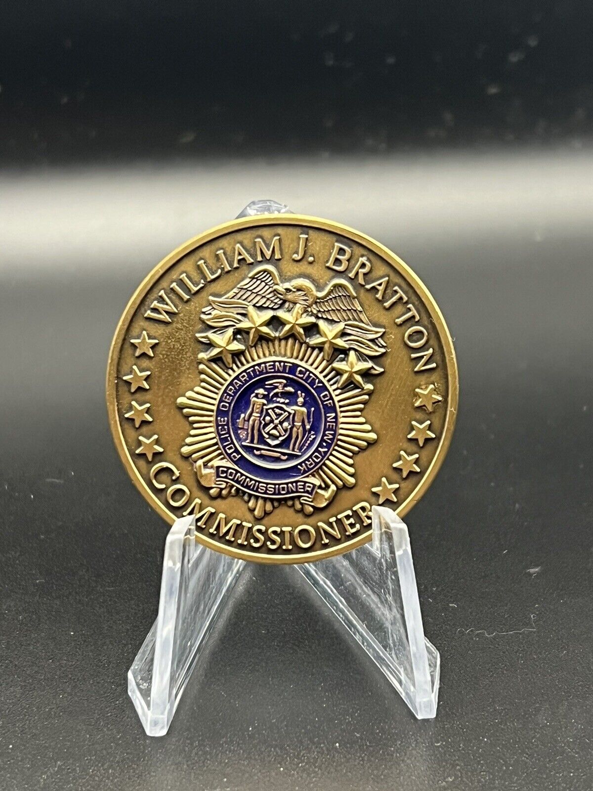 nypd challenge coin Commissioner Bratton Cops Count Police Matter