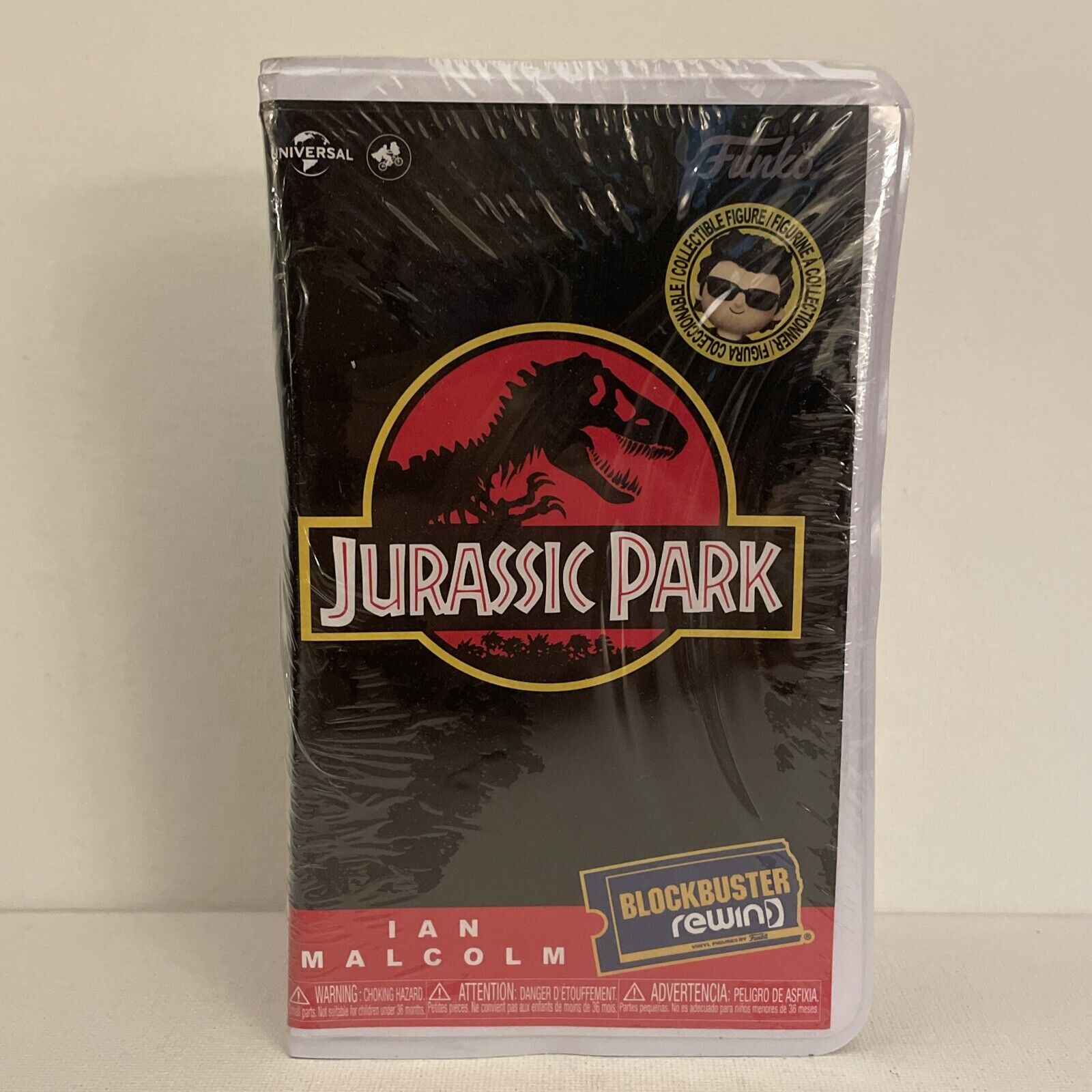 Funko Blockbuster Rewind: Jurassic Park - Ian Malcolm Figure - Universal SEALED