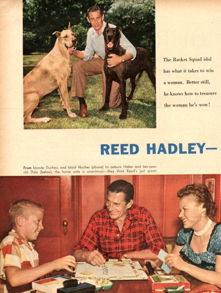 Reed Hadley Magazine Photo Clipping 2 Page U7839