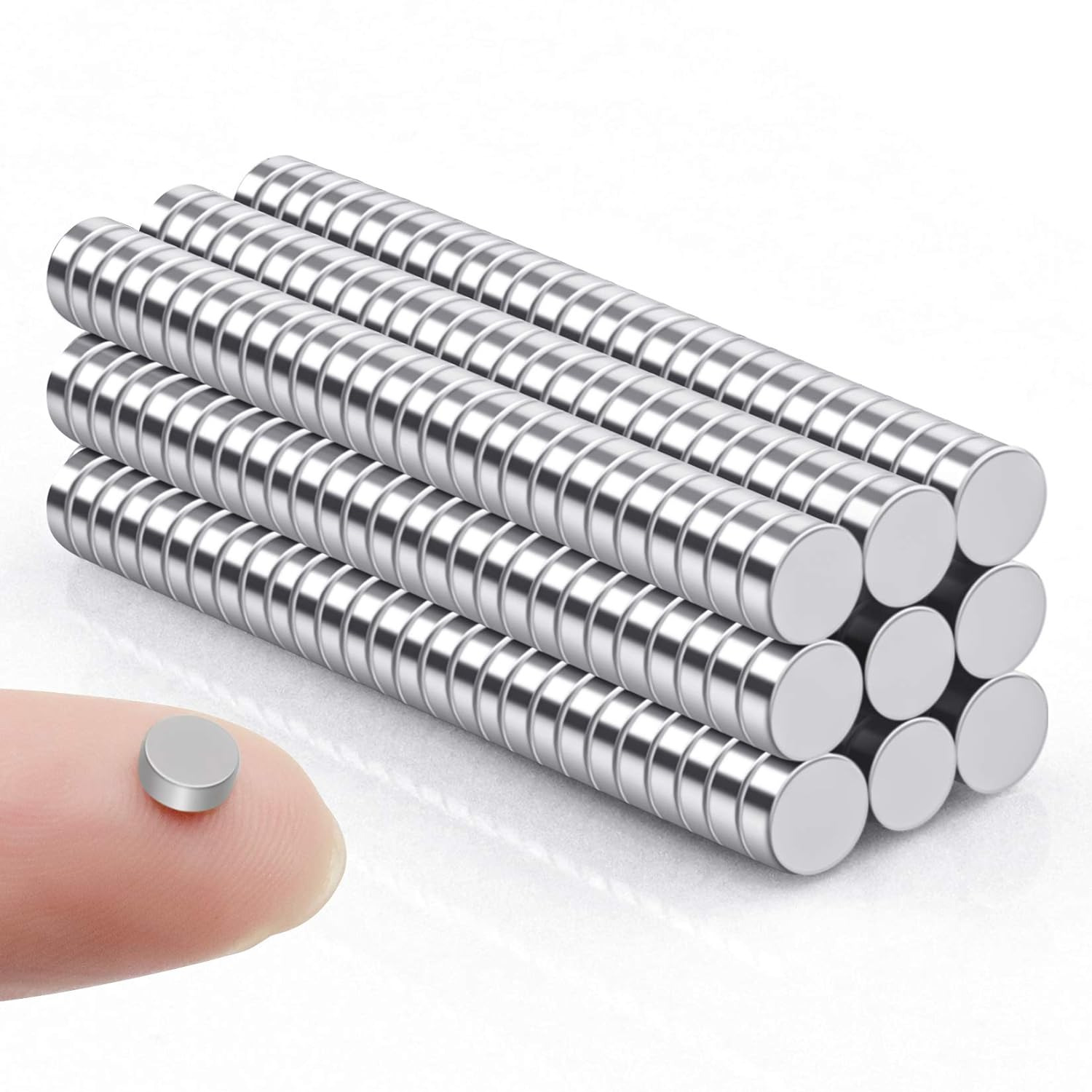 100Pcs Small Magnets 5X2 Mm Mini Tiny round Magnets Micro Magnets for Crafts