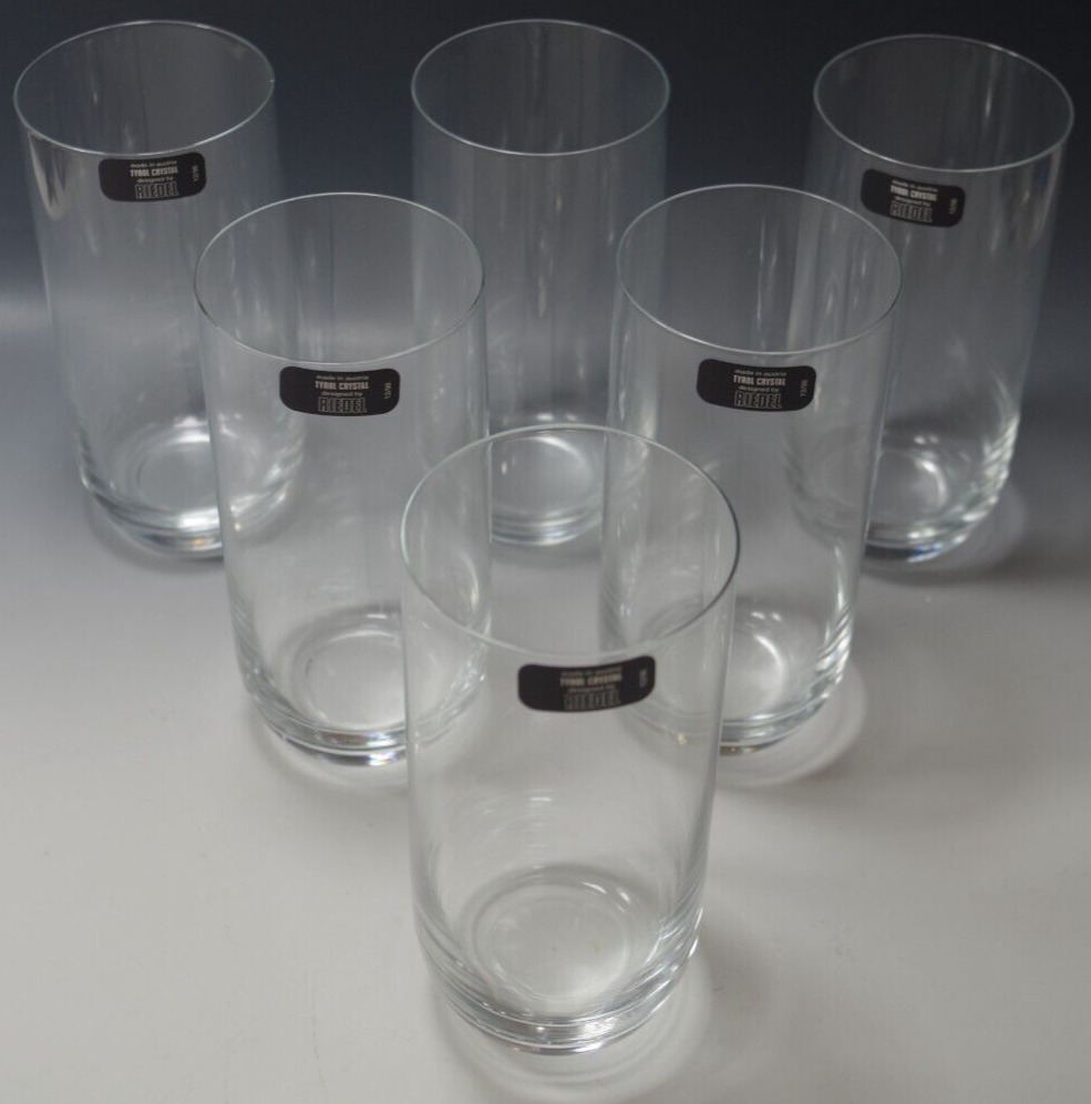 RIEDEL CRYSTAL AUSTRIA SET OF 6 OLD FASHIONED DRINKING GLASSES NEW