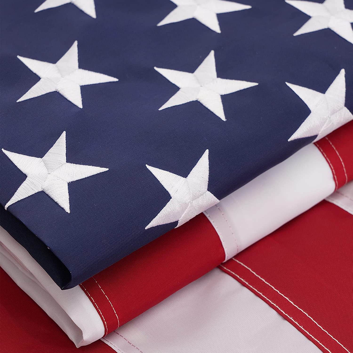 TOPFLAGS 5X8 Ft American Flag Large US Flags Heavy Duty Embroidered Stars, Sewn