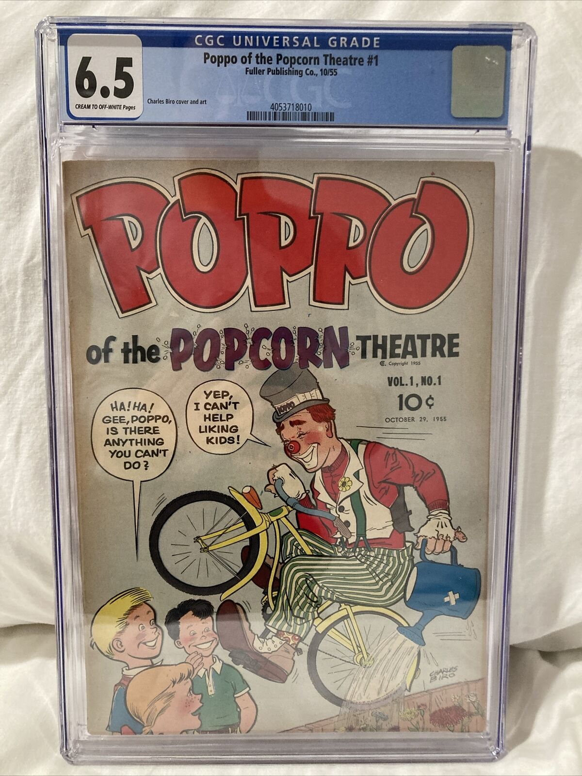 Poppo Of The Popcorn Theatre #1 (1955, Fuller) Golden Age, CGC Graded (5.0)