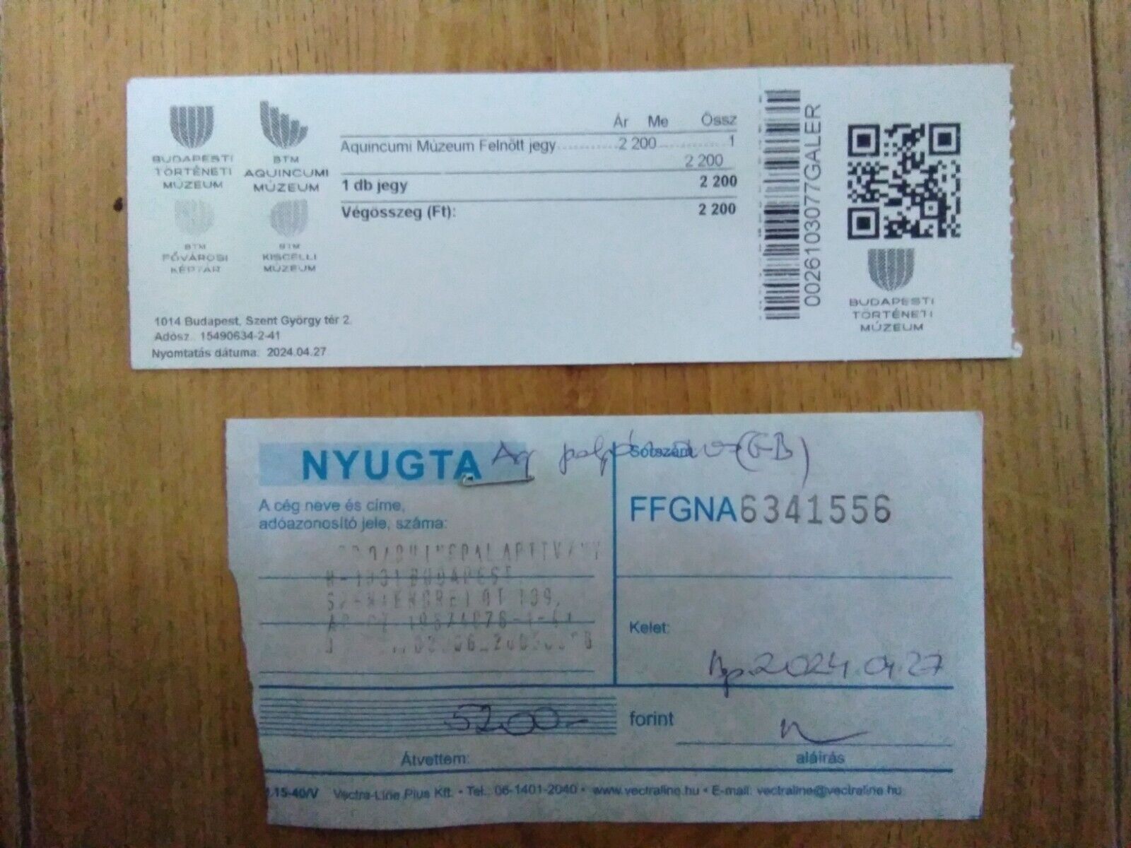 Hungary Budapest Aquincum Roman town archaeological site entry ticket April 2024