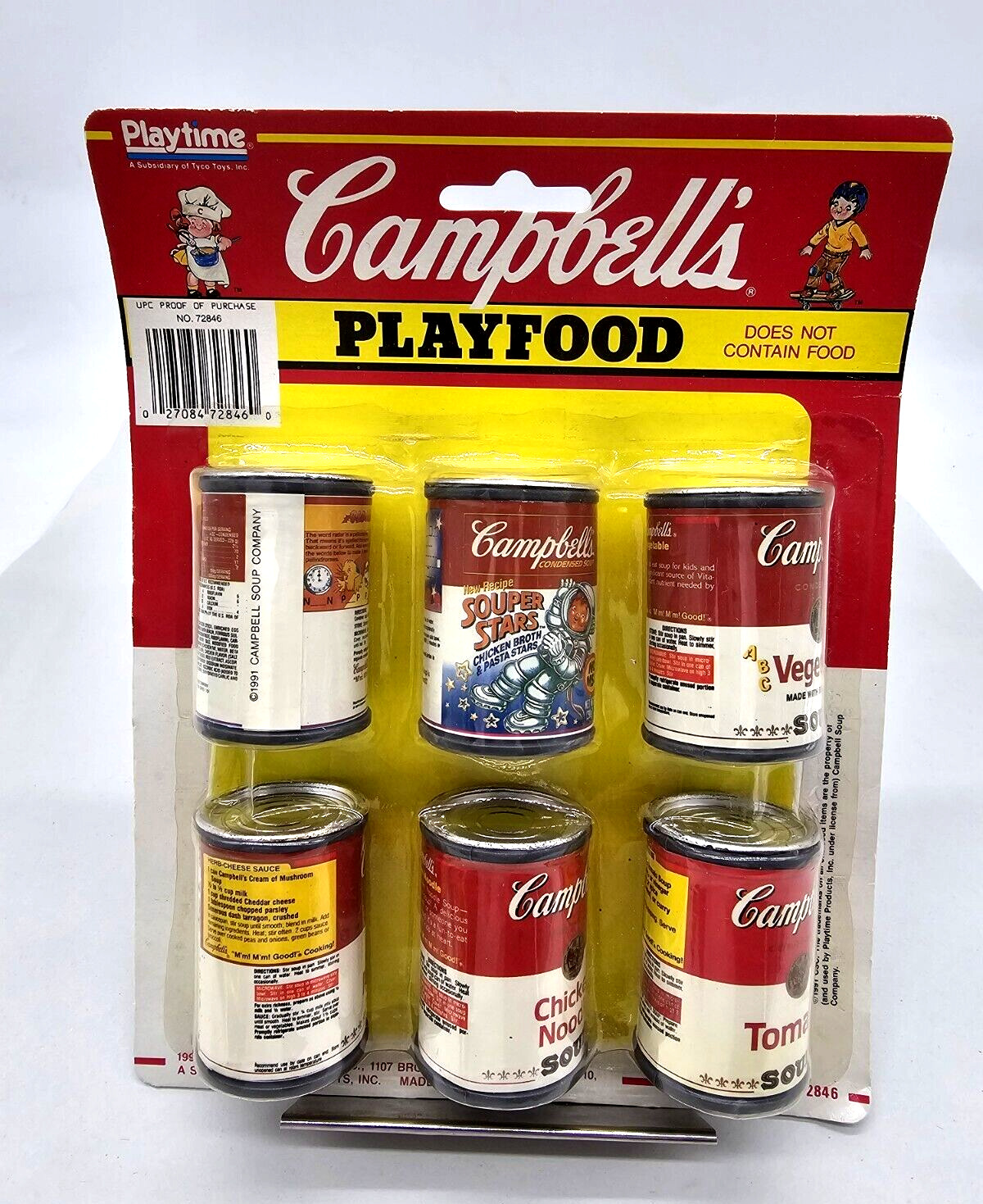 Vintage Campbell\'s/Progresso Play Food Soup Cans - Miniature Play Food Mini Soup