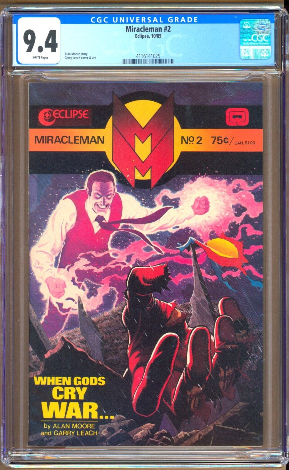 Miracleman #2 (1985) CGC 9.4 WP Alan Moore - Garry Leach