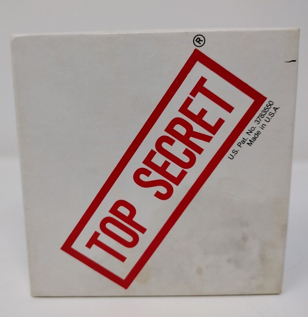 Top Secret Energy Puzzle Perpetual Motion Novelty Spinning Top Andrews MFG 1980s
