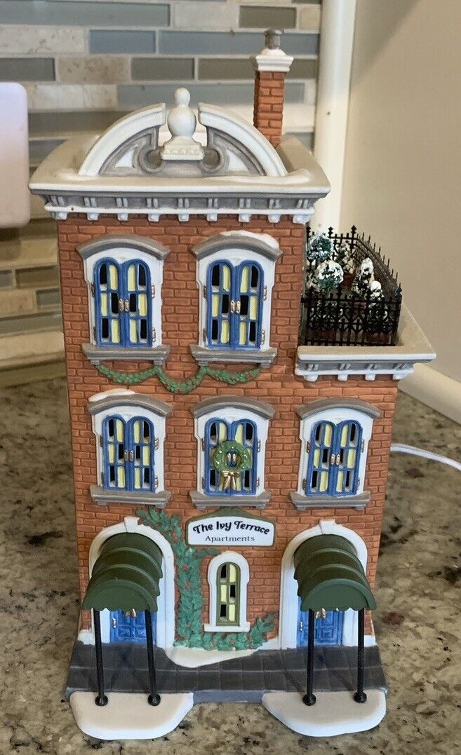 1995 Dept 56 Ivy Terrace Apartments Christmas in the City Heritage Village 58874