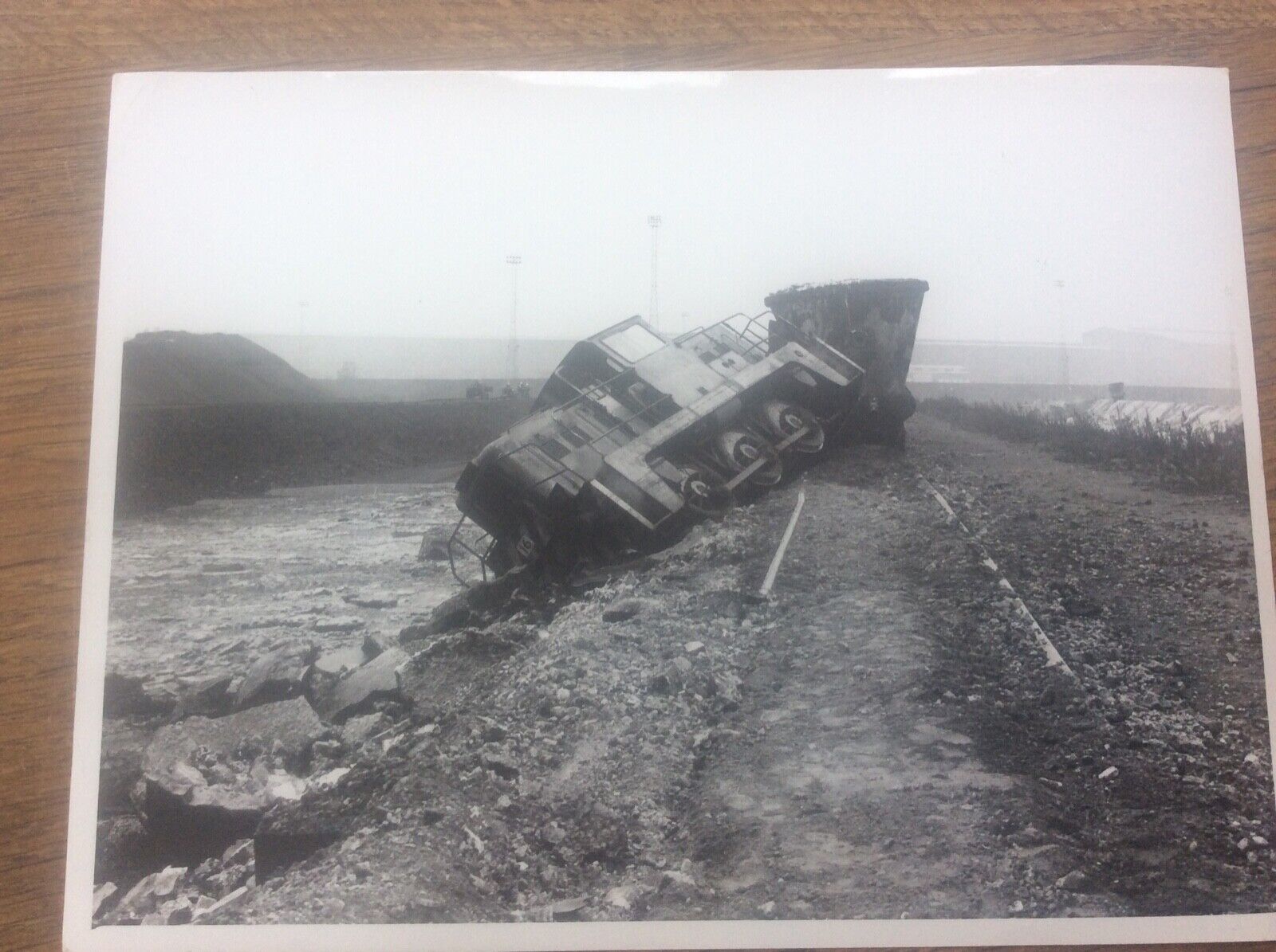 Scunthorpe British Steel Photograph Print Rail Accident Railway Rail Loco 8x6”