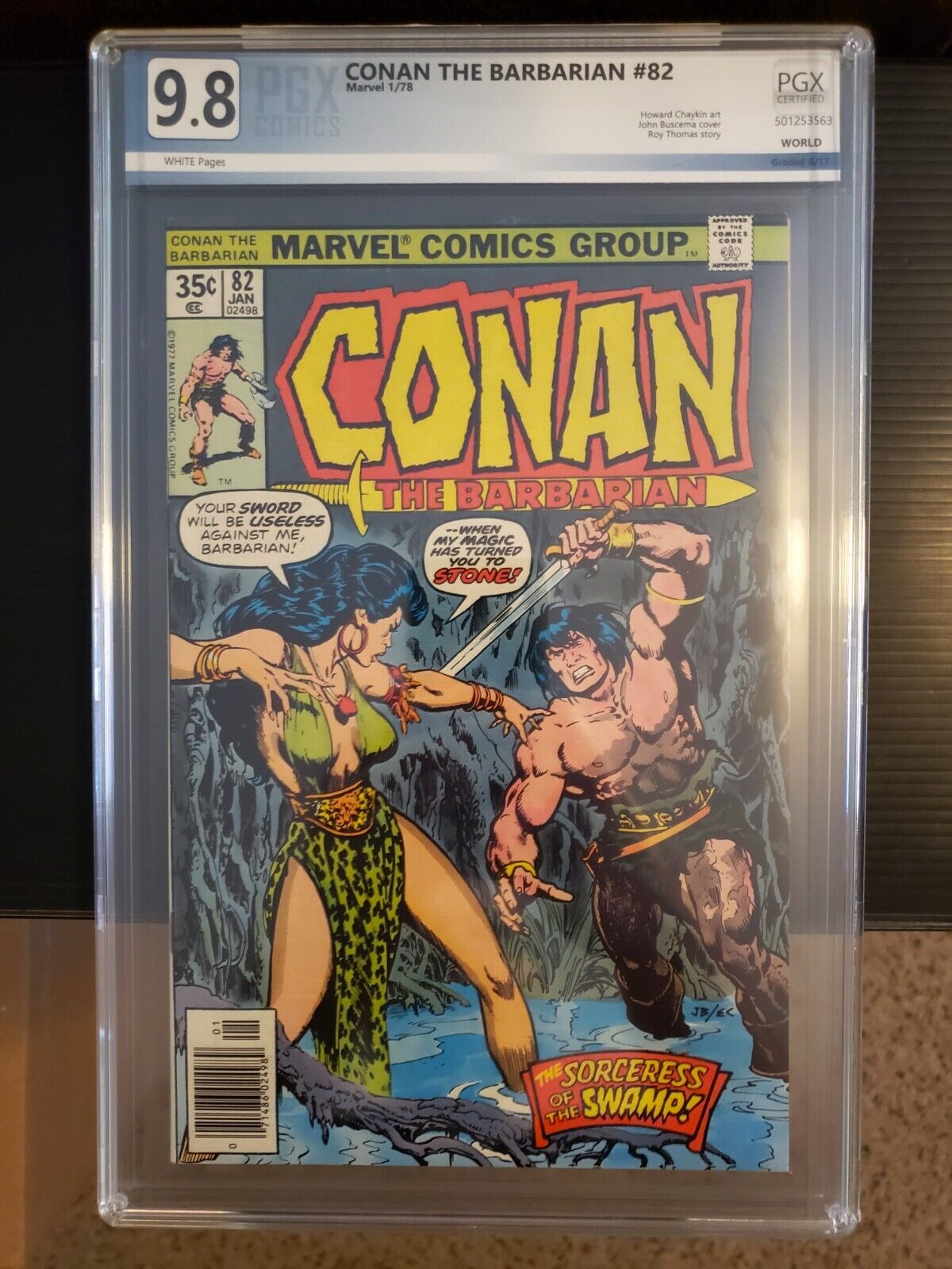 Conan the Barbarian #82 Marvel Comics 1978 John Buscema cover PGX 9.8 (not CGC)