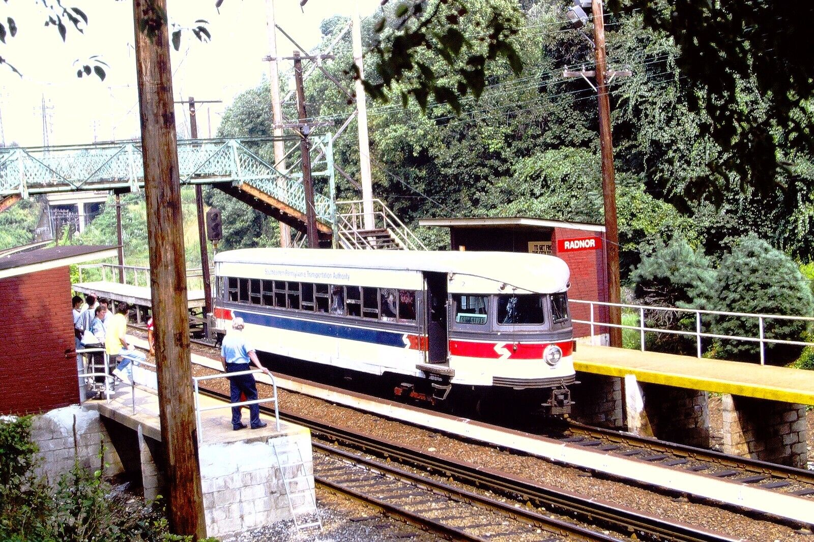 Vintage 35mm Railway Slide Train No. 209 at Radnor Station Philadelphia (88)