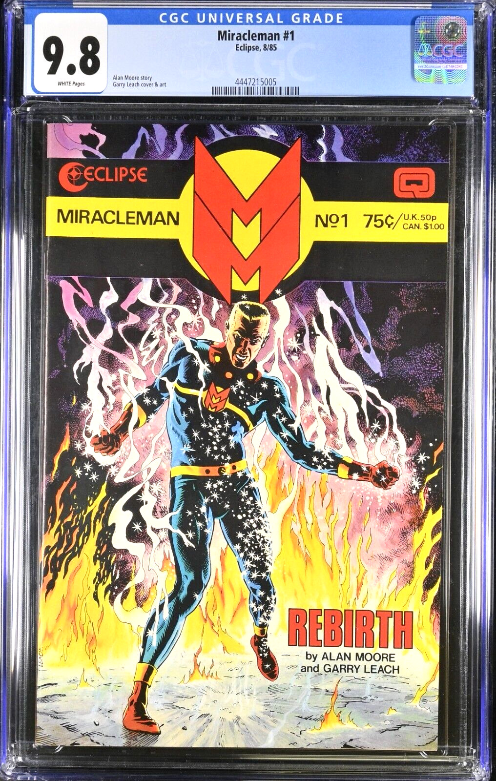 Miracleman # 1 CGC 9.8 (1985, Eclipse) 💥 1st app of MIRACLEMAN 💥 2 Available