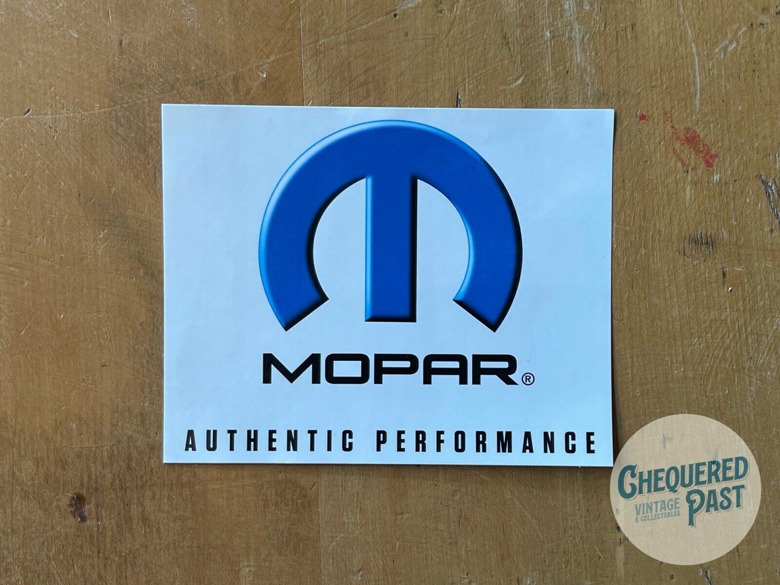 'MOPAR' Authentic Performance Sticker Sponsor Decal Drag Street Race Track