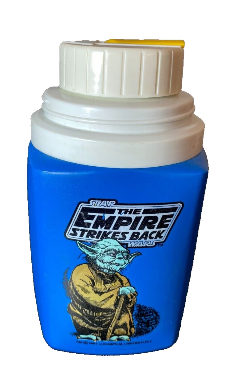 Star Wars The Empire Strikes Back Vintage Yoda Thermos 1981 Lucasfilm