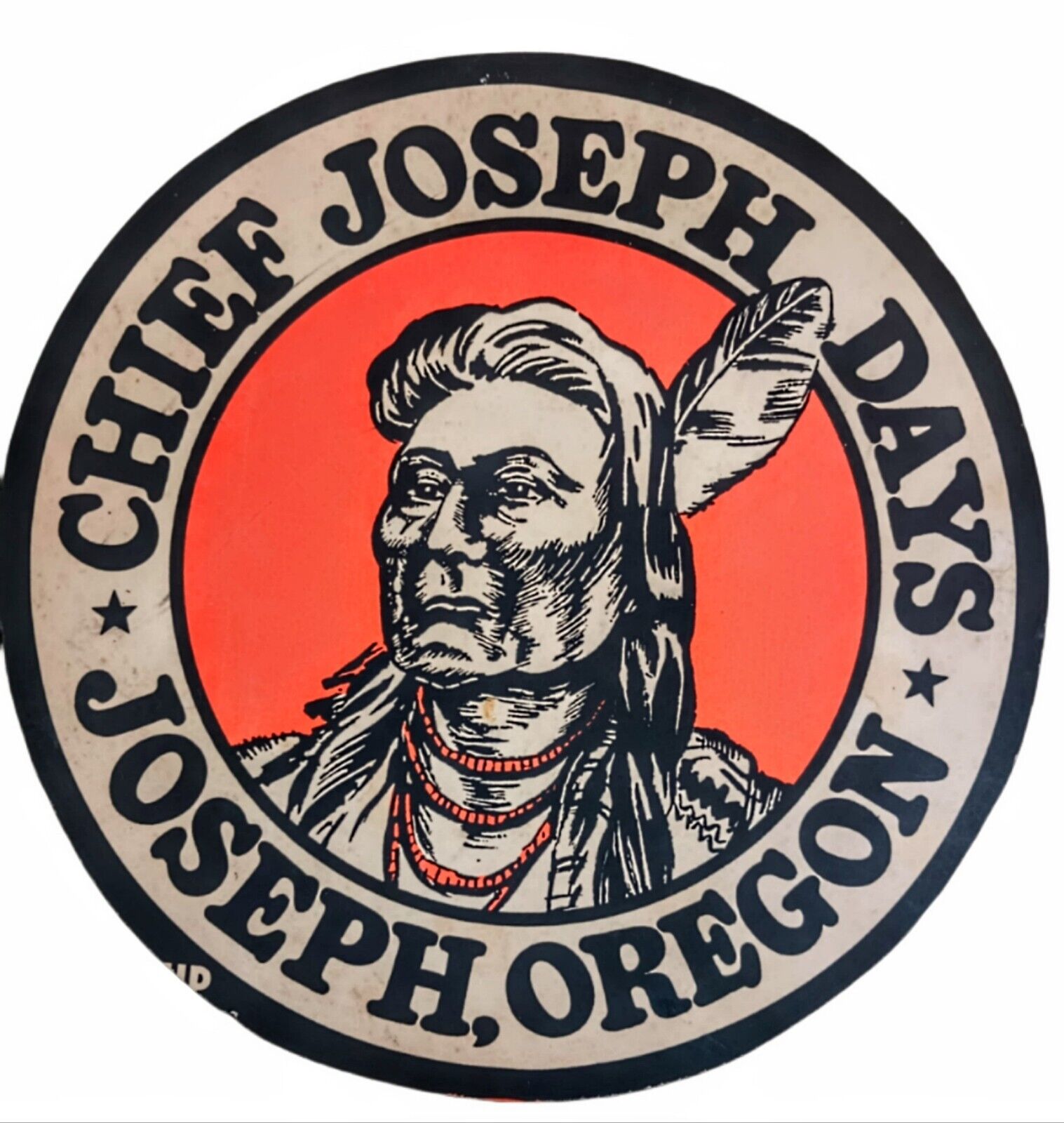 Vintage Chief Joseph Advertising Board Joseph, Oregon 12\