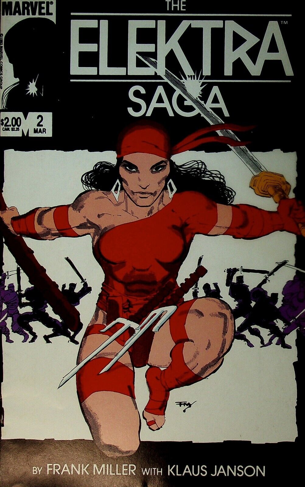 The Elektra Saga #2 Frank Miller Llaus Janson Marvel Comics (1983) FINE